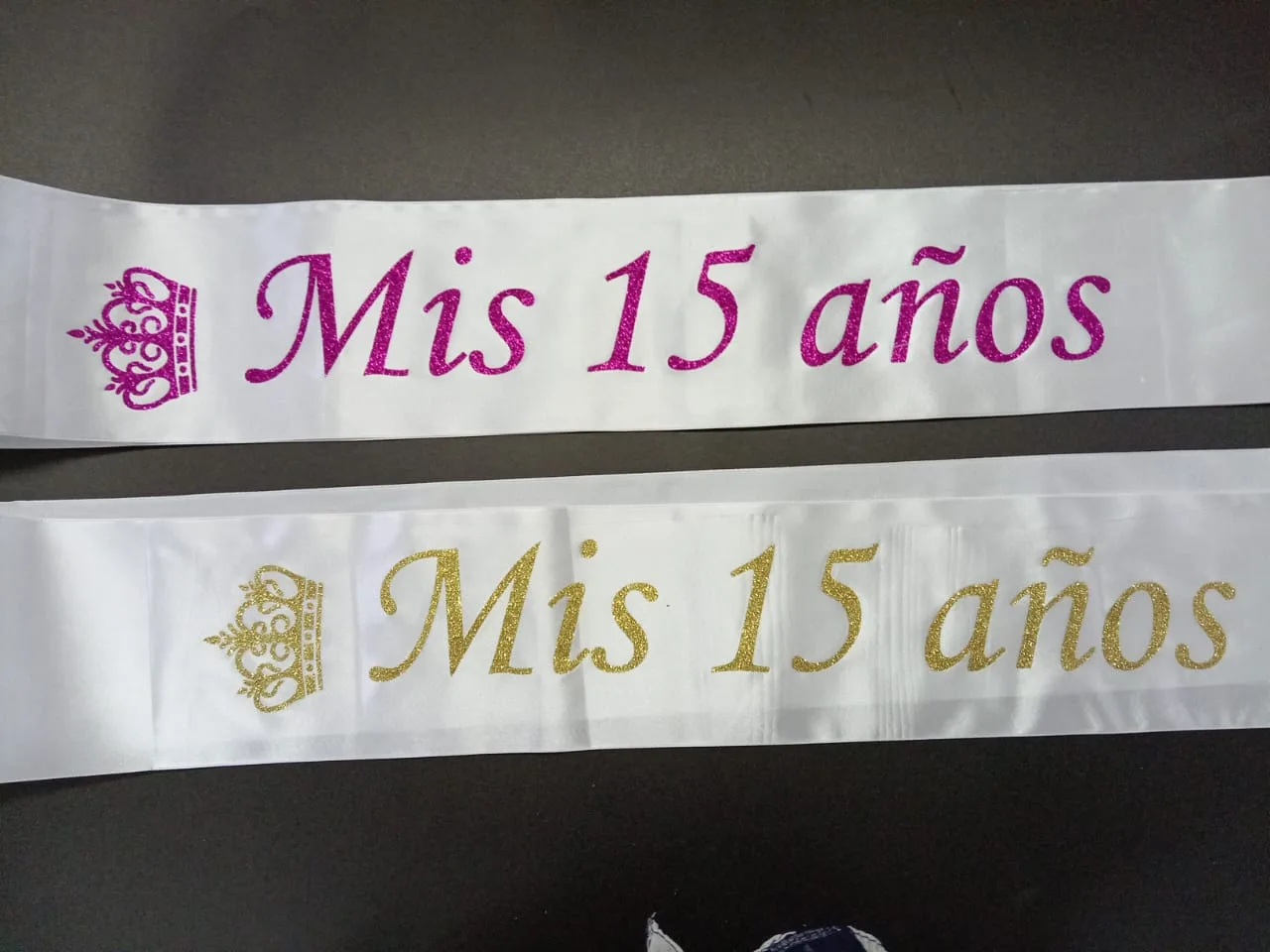 Banda Personalizada en Vinilo Glitter