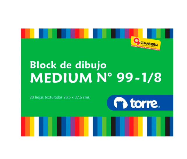 Block de dibujo 99 1/8 20 Torre