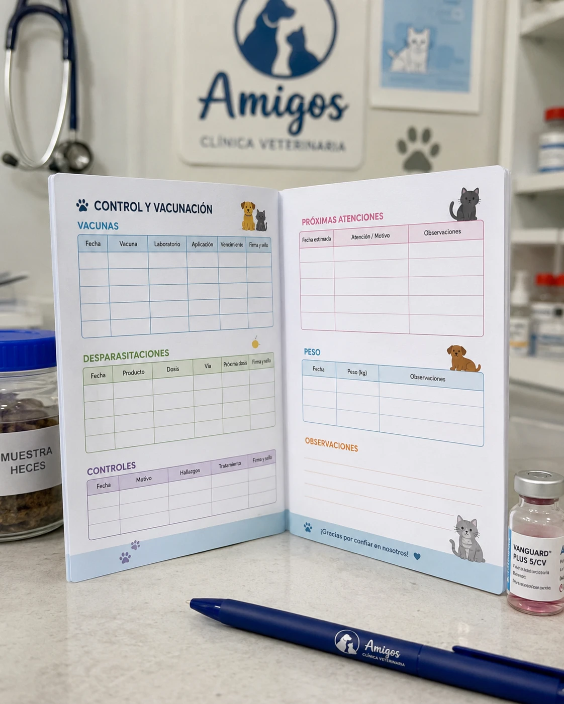 Carnet de Control Veterinario y Vacunación