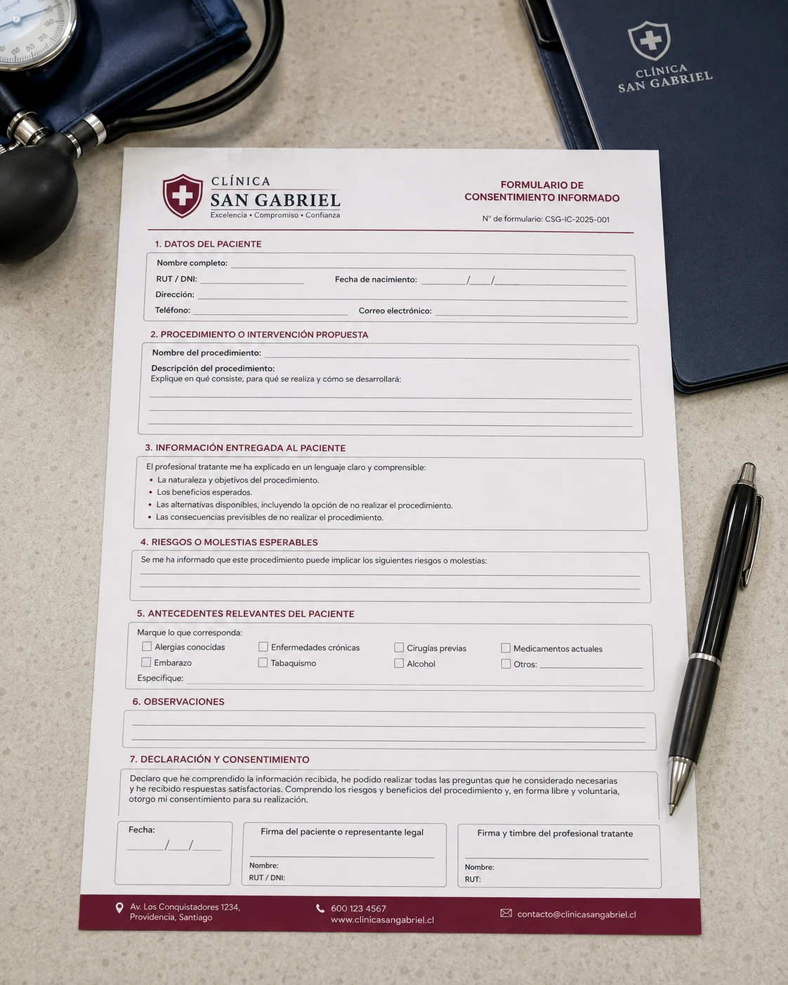 Consentimiento Informado Médico Personalizado