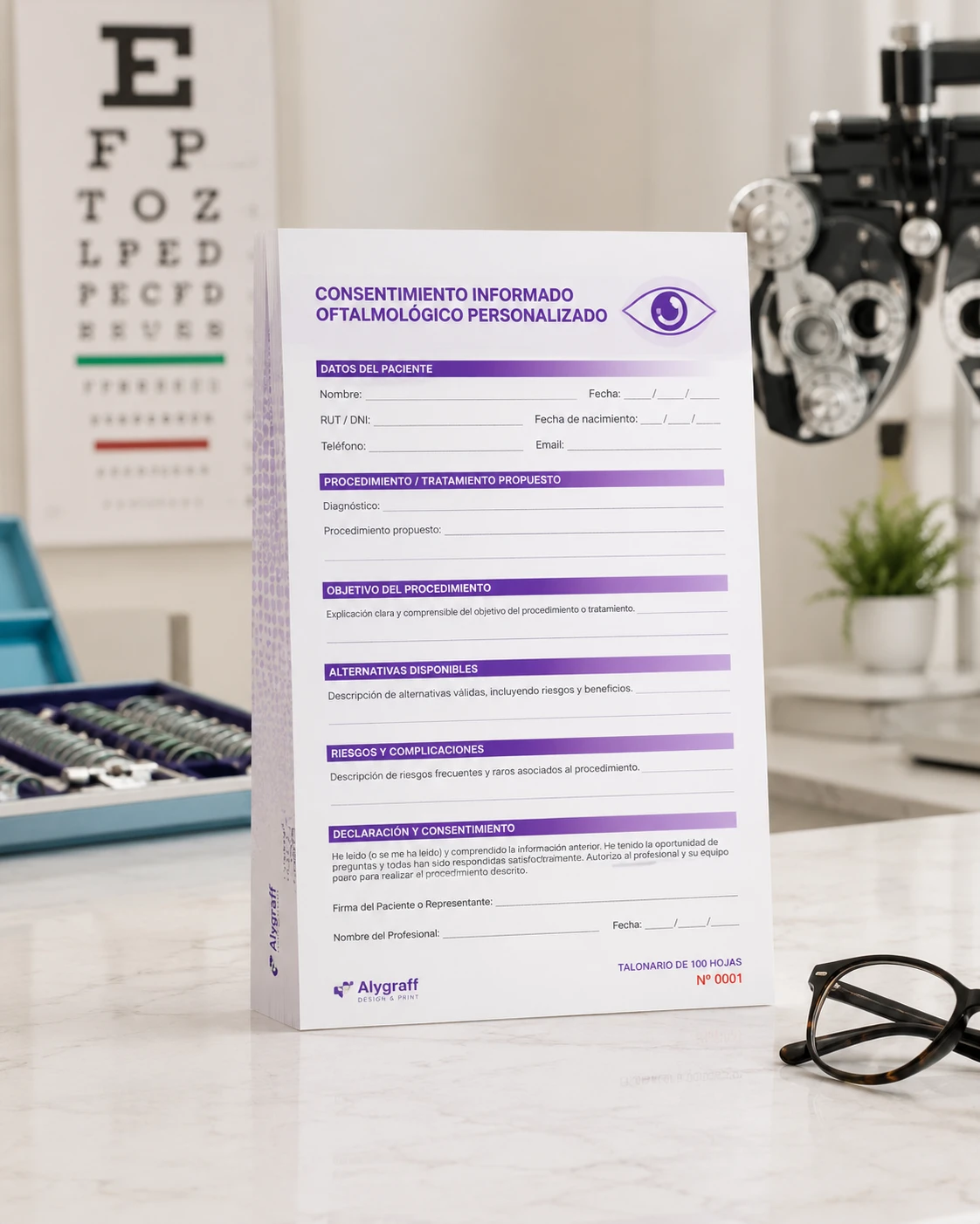 Consentimiento Informado Oftalmológico Personalizado