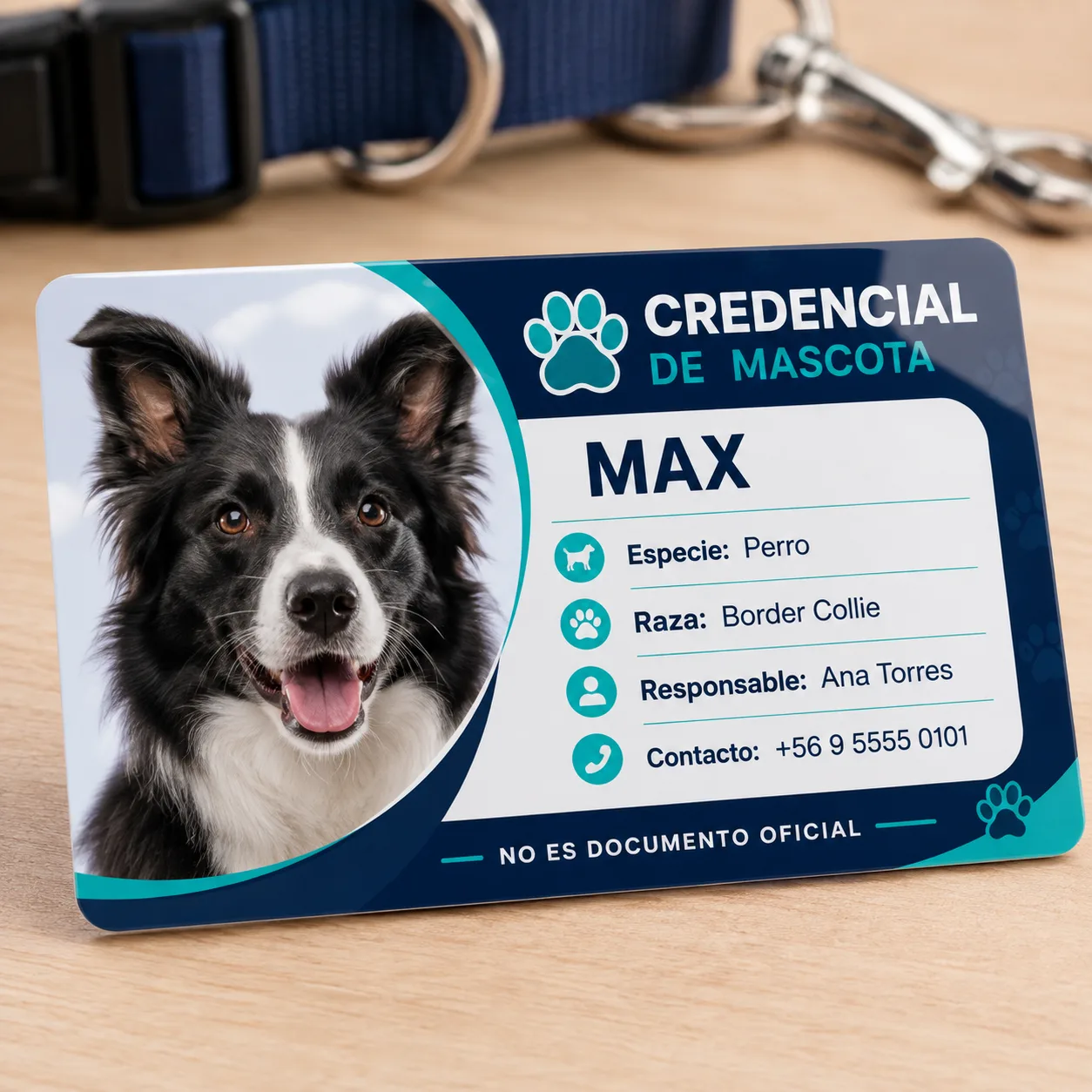 Credencial Personalizada para Mascotas