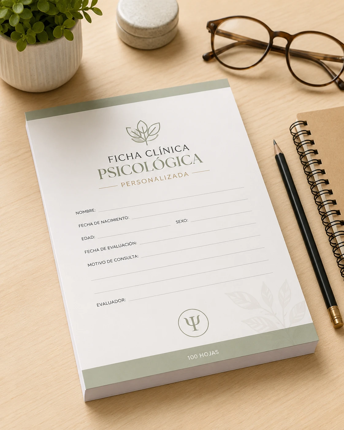 Ficha Clínica Psicológica Personalizada