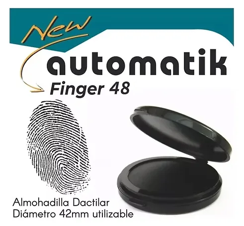 Huellero tinta color negro
