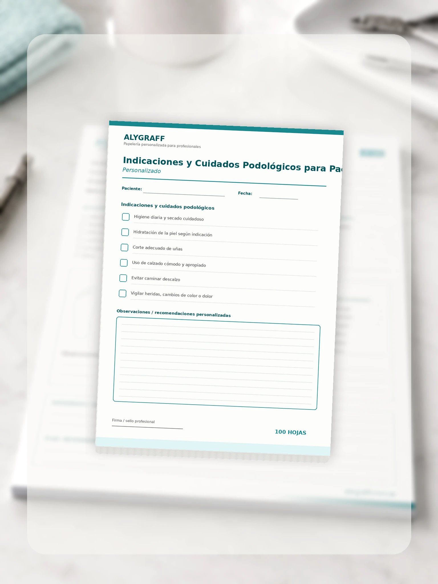 Indicaciones y Cuidados Podológicos para Pacientes