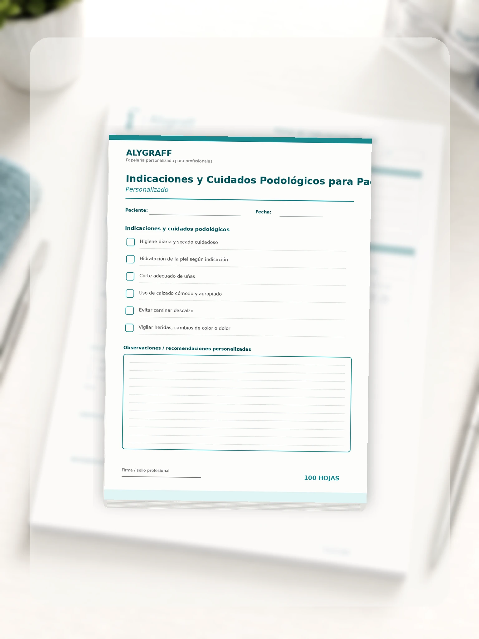 Indicaciones y Cuidados Podológicos para Pacientes