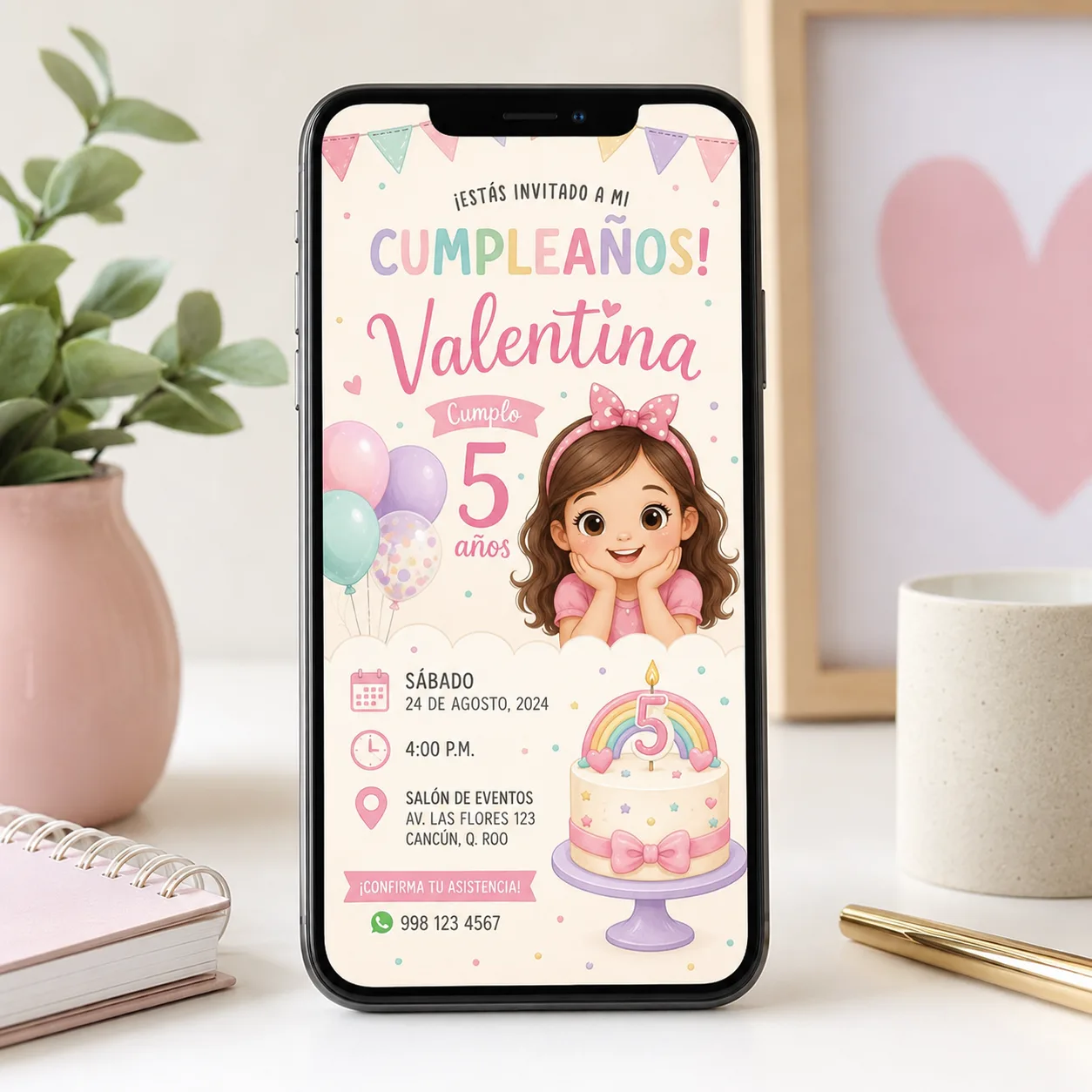 Invitación Digital de Cumpleaños