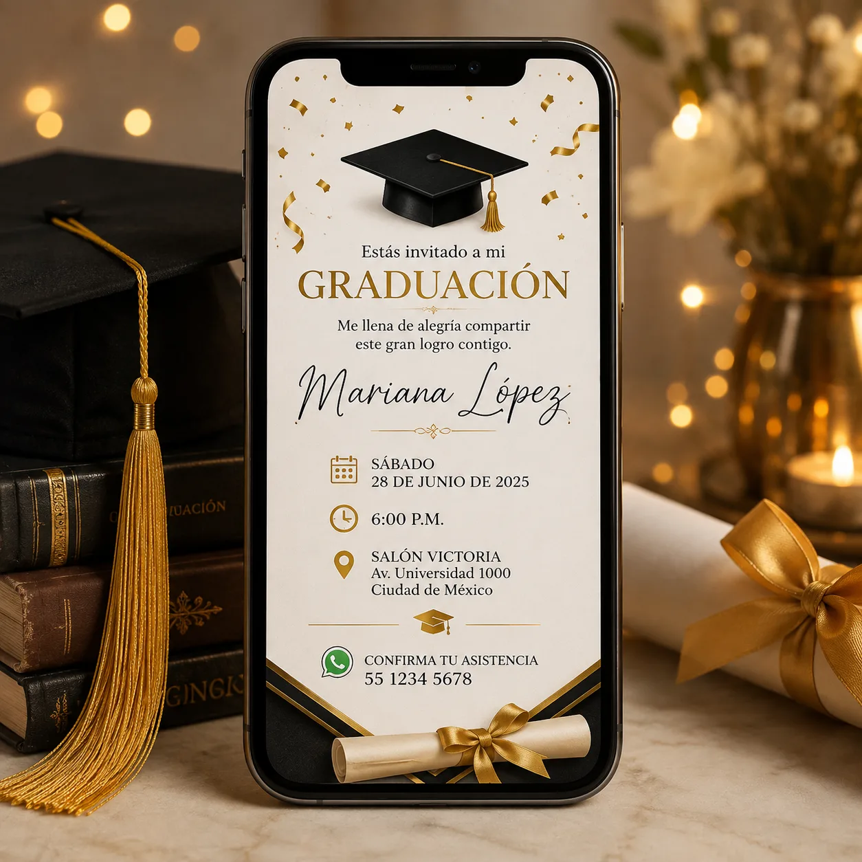 Invitación Digital de Graduación