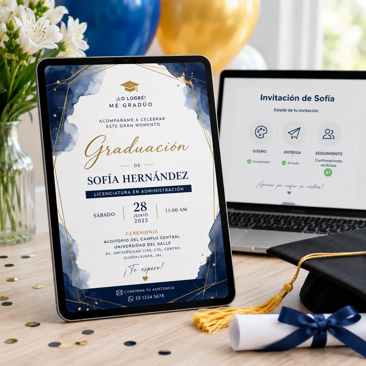 Invitación Digital de Graduación