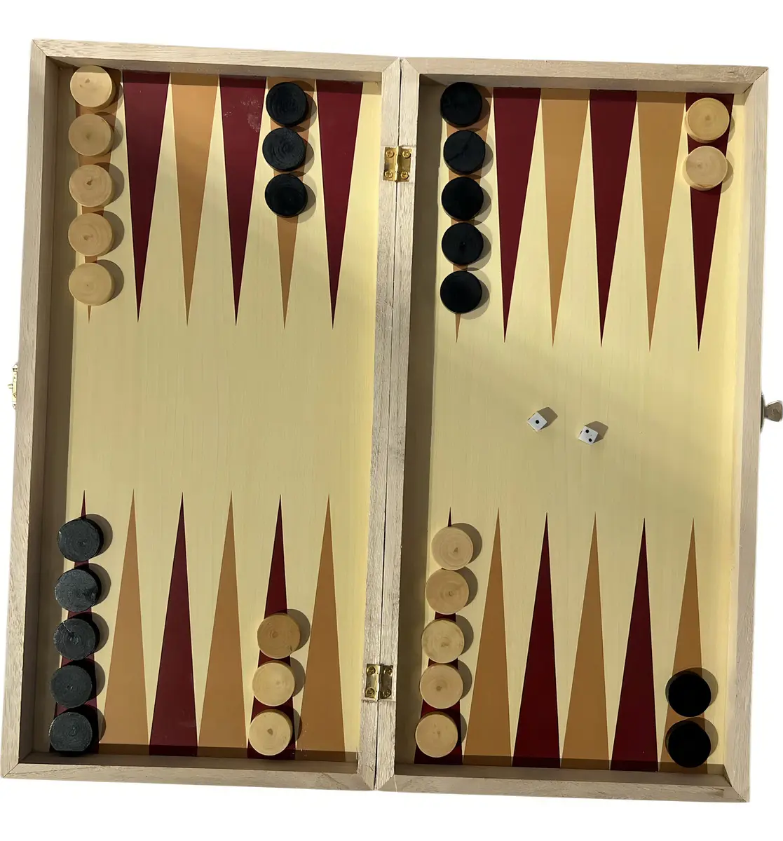 Juego De Ajedrez De Madera + Damas + Backgammon