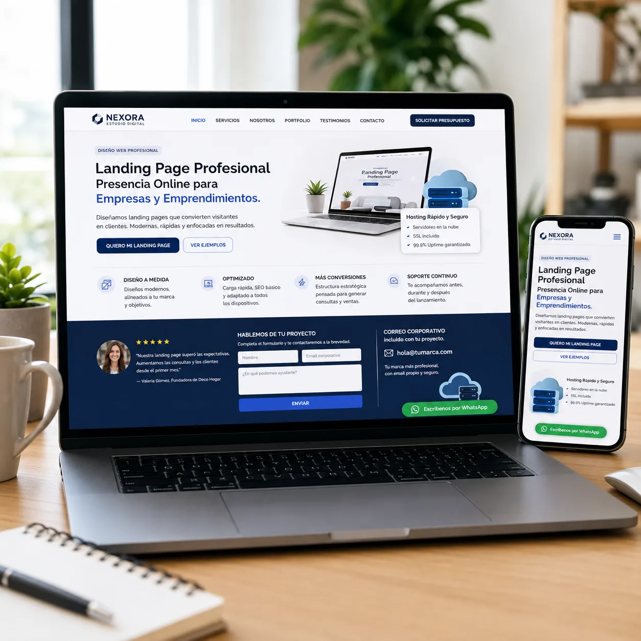 Landing Page Profesional – Presencia Online para Empresas y Emprendimientos