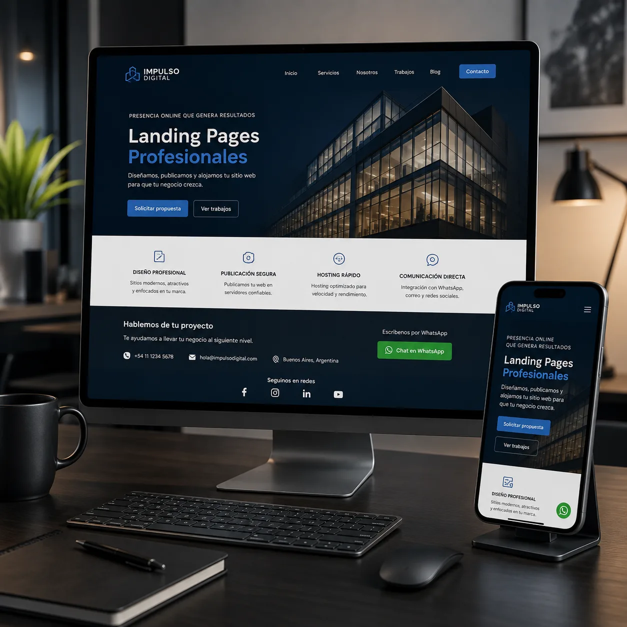 Landing Page Profesional – Presencia Online para Empresas y Emprendimientos