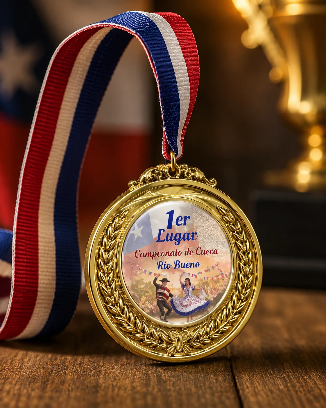 Medalla con Placa Sublimable Personalizada