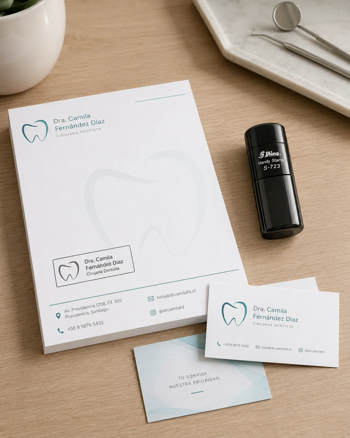 Pack Profesional Completo: Tarjetas, Recetario y Timbre