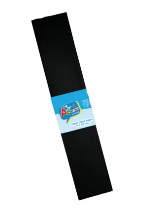 Papel Crepe 50 X 200 Cm Negro Art & Craft