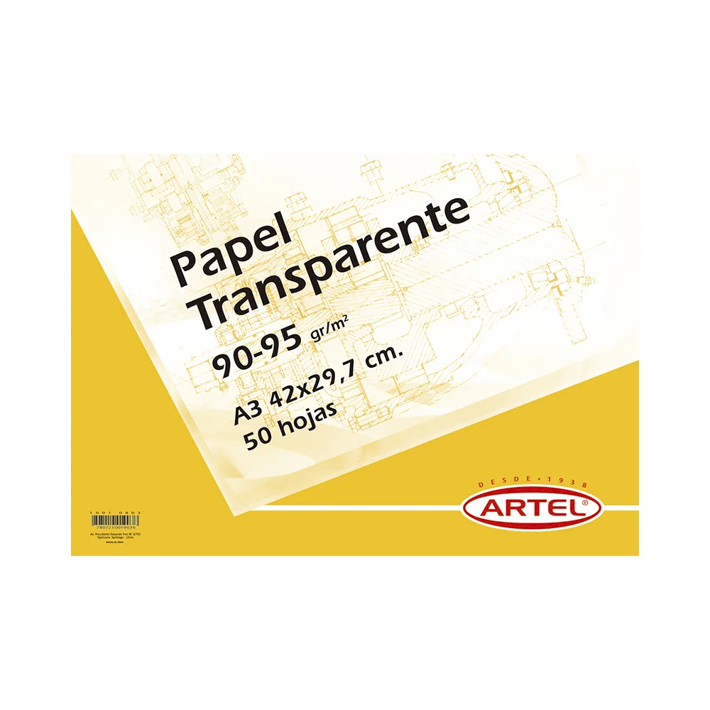 Papel Transparente A3 – Block-Artel