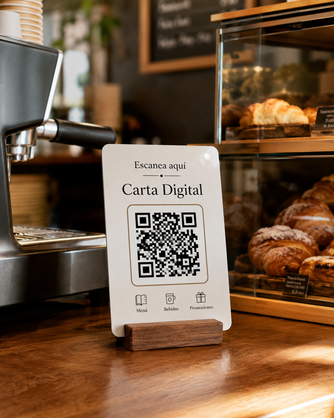 Placa QR de Aluminio para Negocios