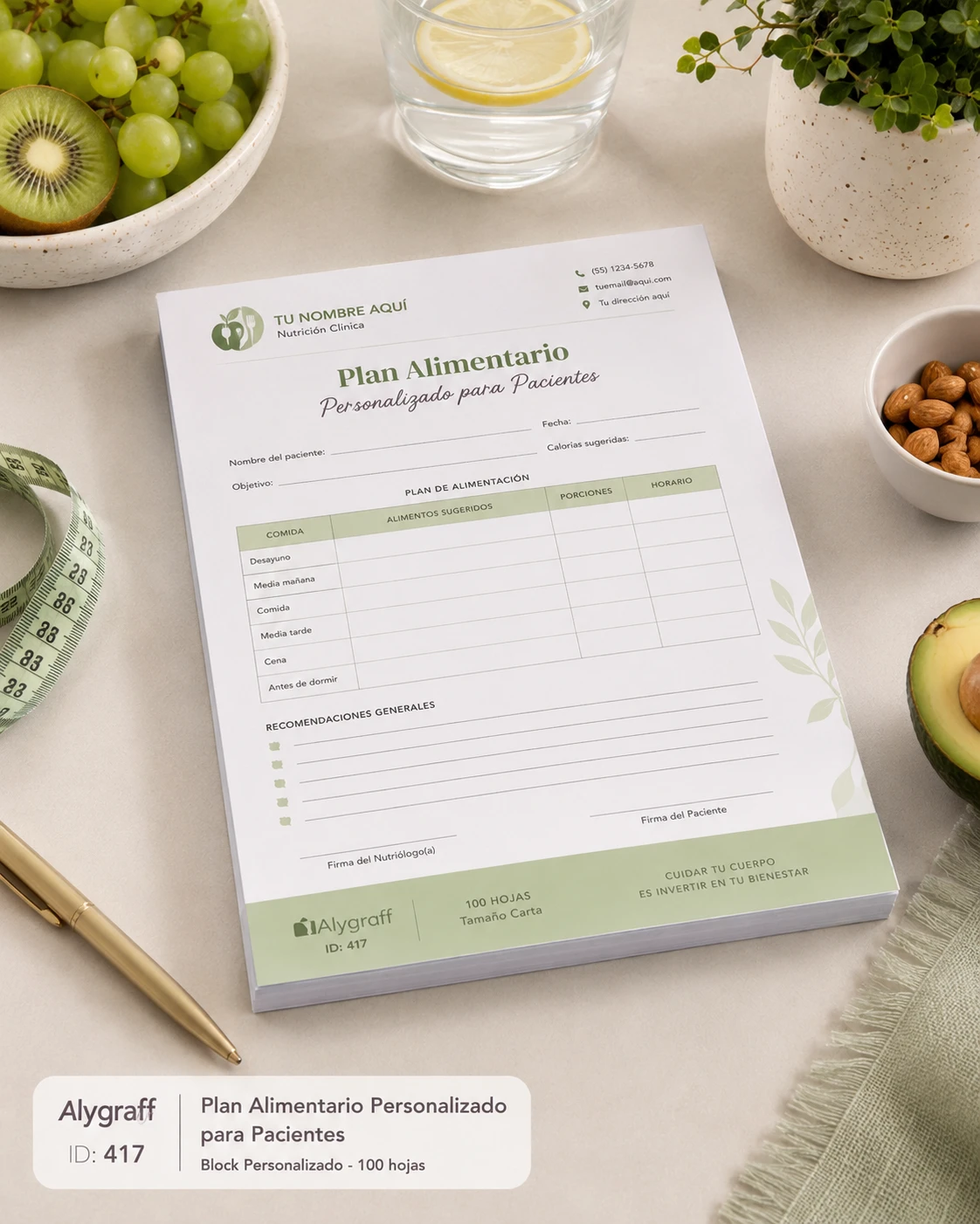 Plan Alimentario Personalizado para Pacientes