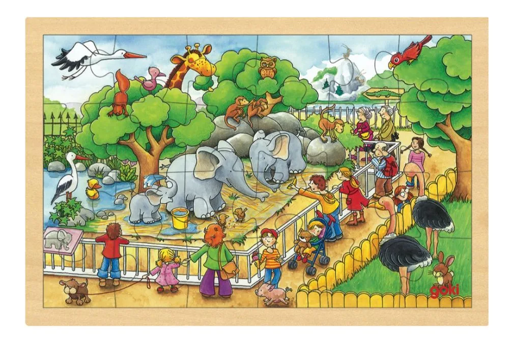 Puzzle lámina zoológico