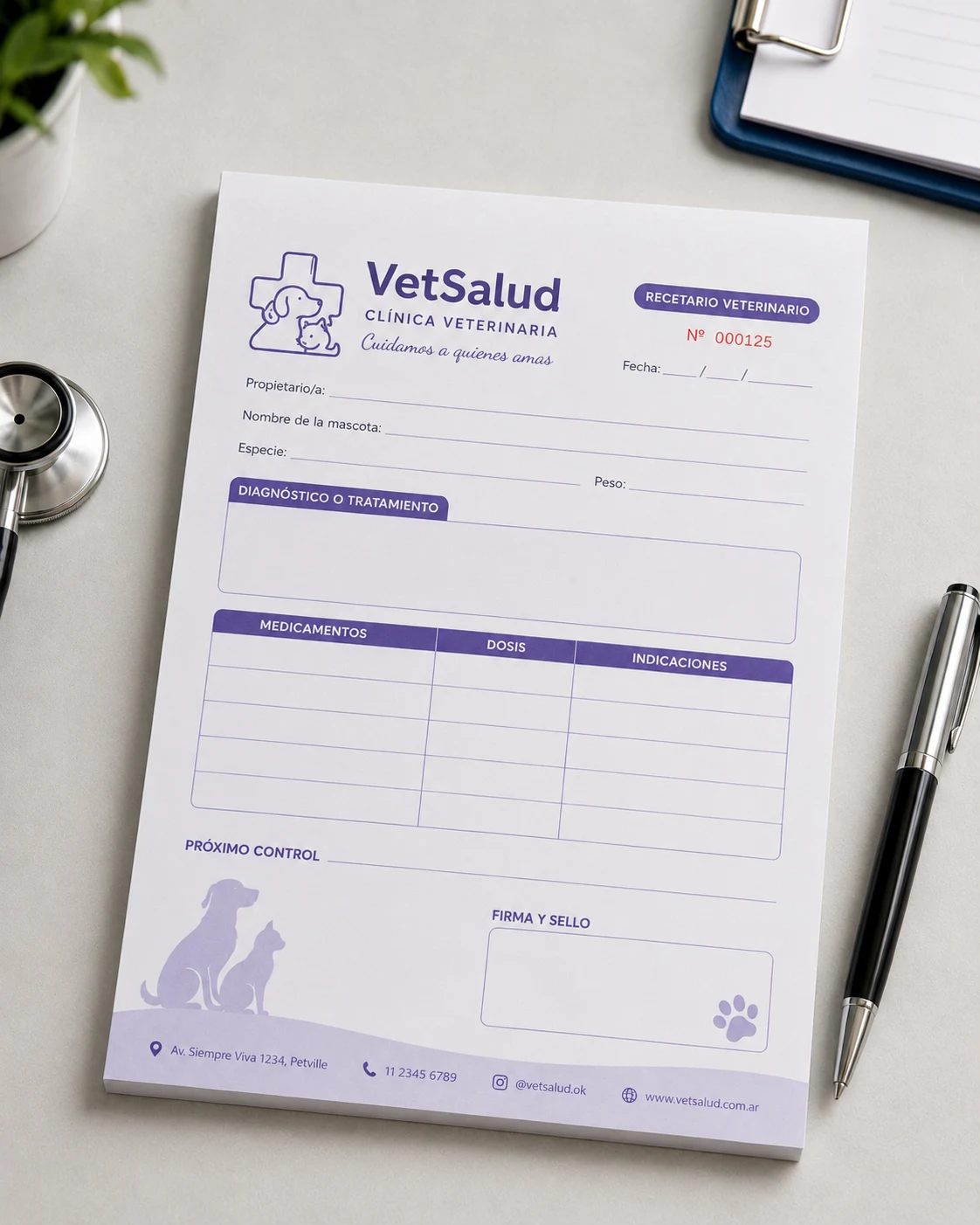 Recetario Veterinario Personalizado