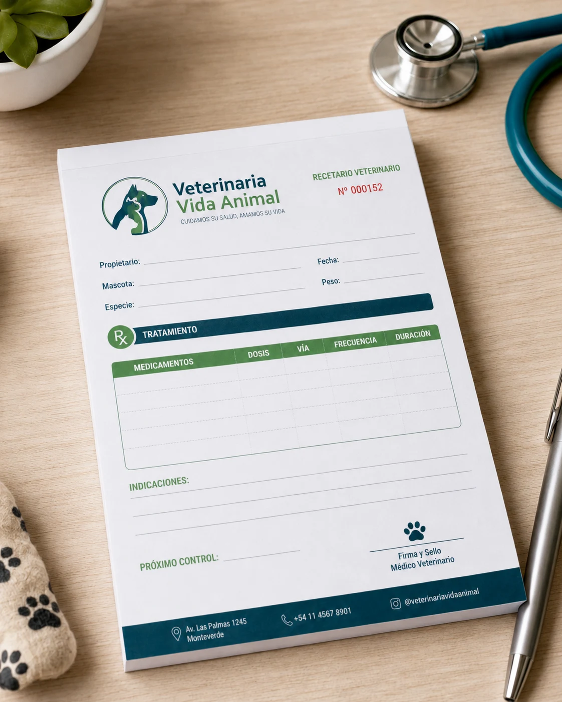 Recetario Veterinario Personalizado