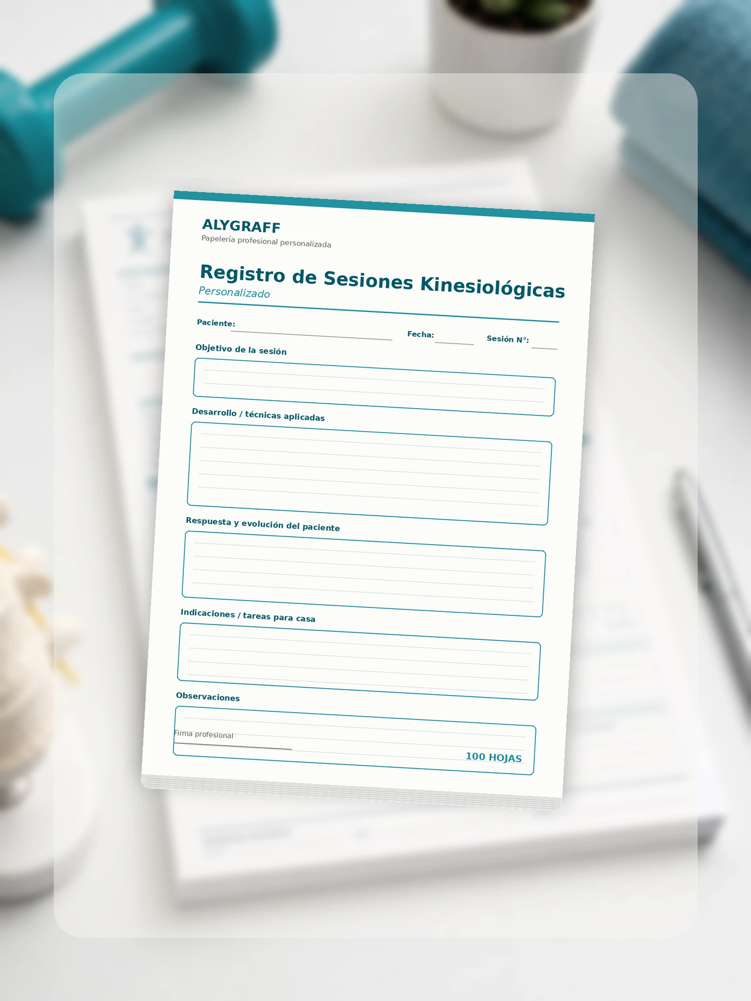 Registro de Sesiones Kinesiológicas
