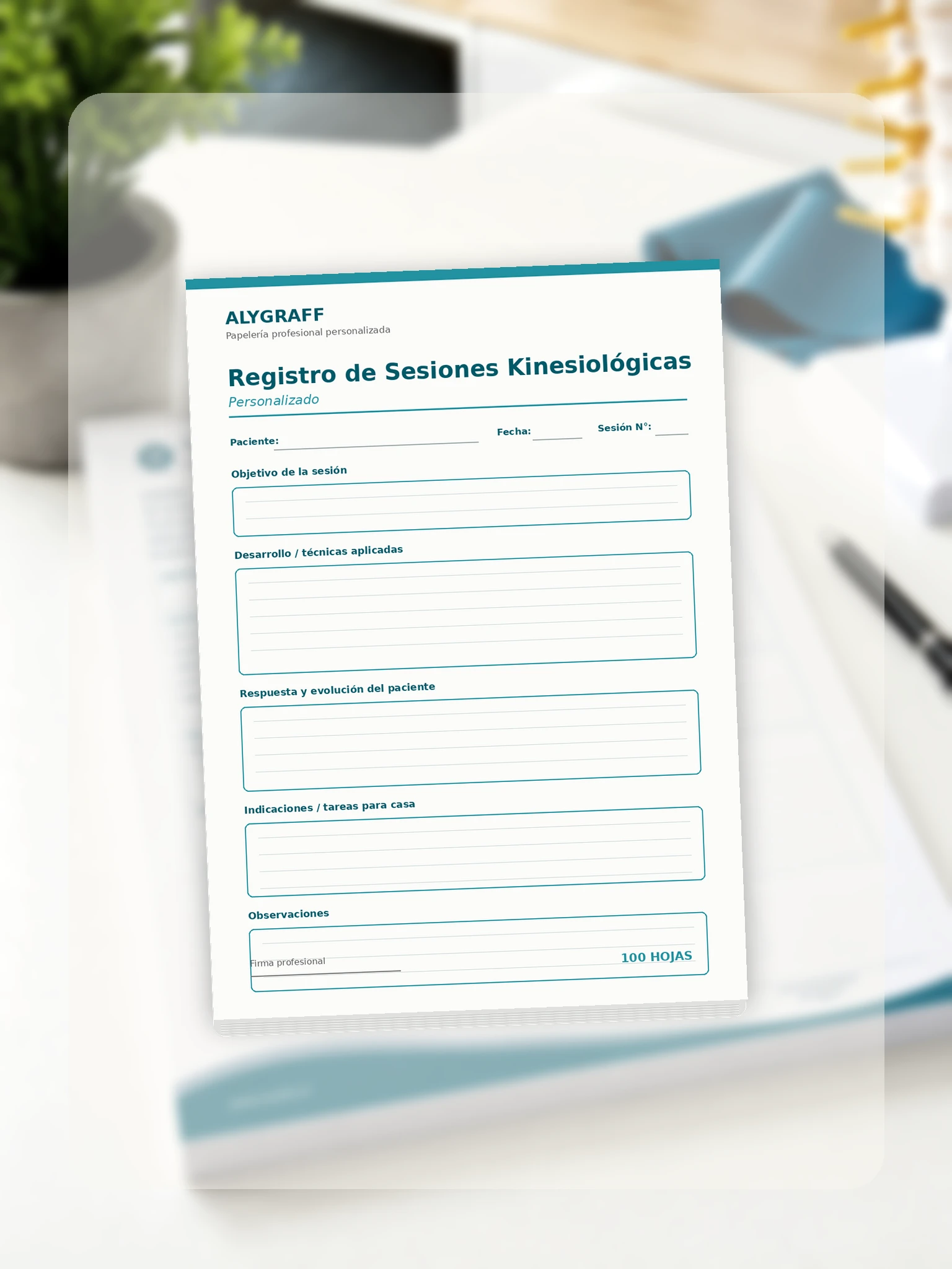Registro de Sesiones Kinesiológicas