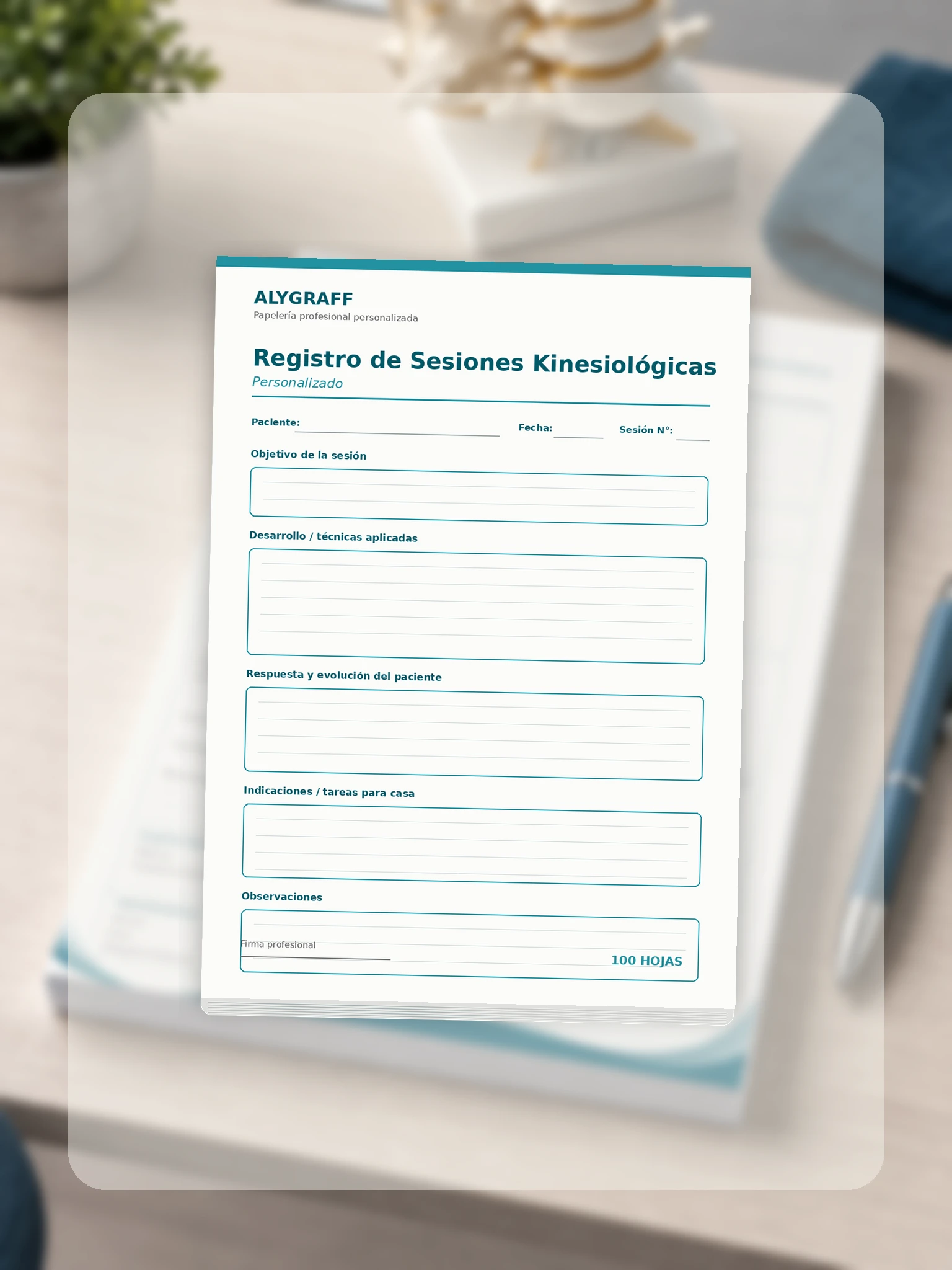 Registro de Sesiones Kinesiológicas