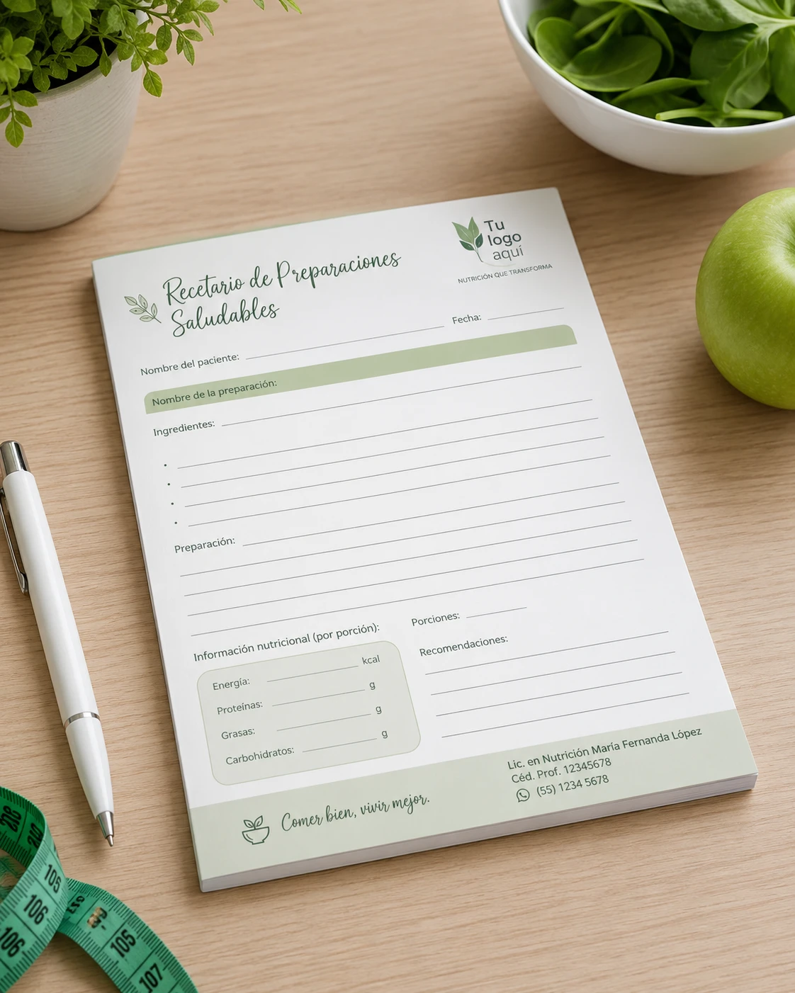 Registro Semanal de Alimentación y Hábitos