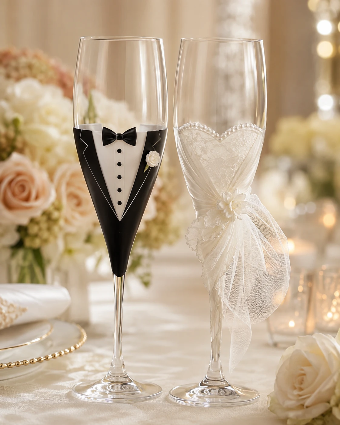 Set de Copas Personalizadas para Novios