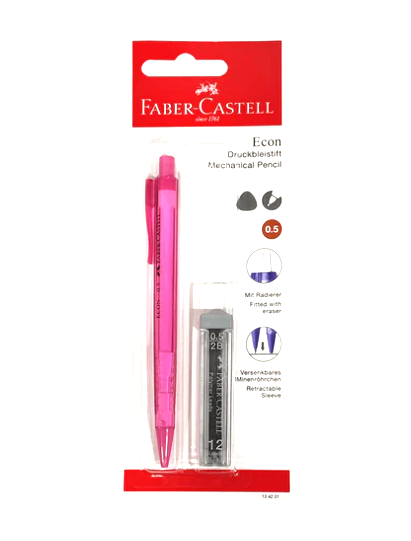 Set Portaminas 0,5 Mm + Minas Econ Faber Castell