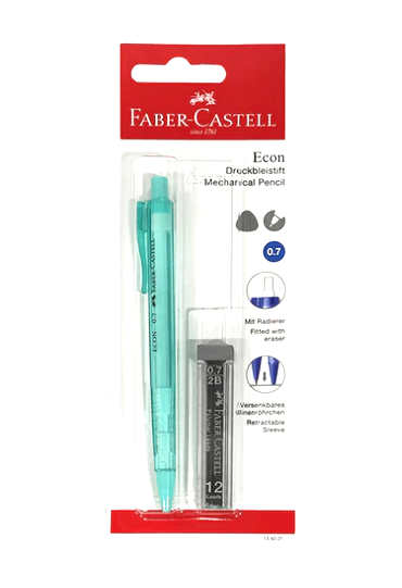 Set Portaminas 0,7 Mm + Minas Faber Castell