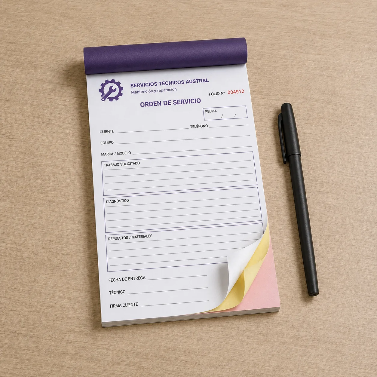 Talonario Autocopiativo 1/2 Carta – Triplicado