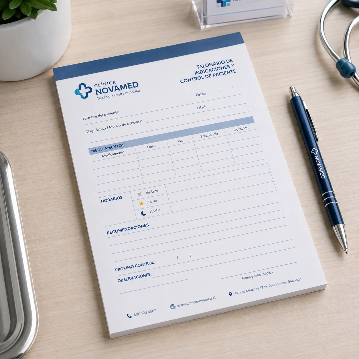 Talonario de Indicaciones y Control de Pacientes
