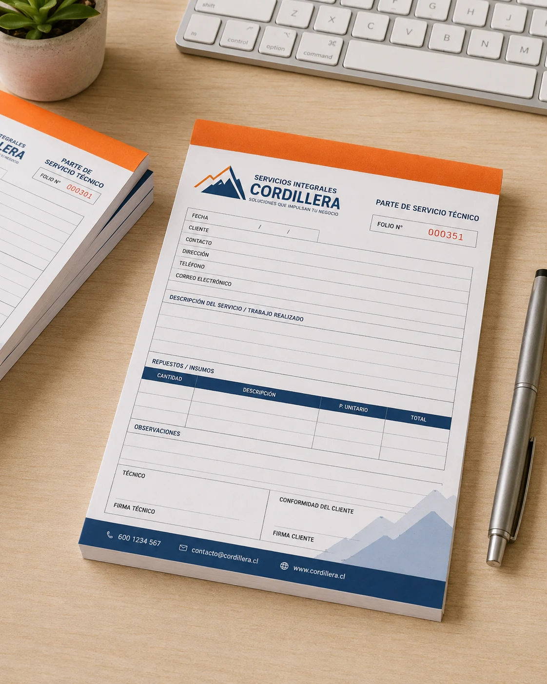Talonario Formulario Personalizado Carta u Oficio