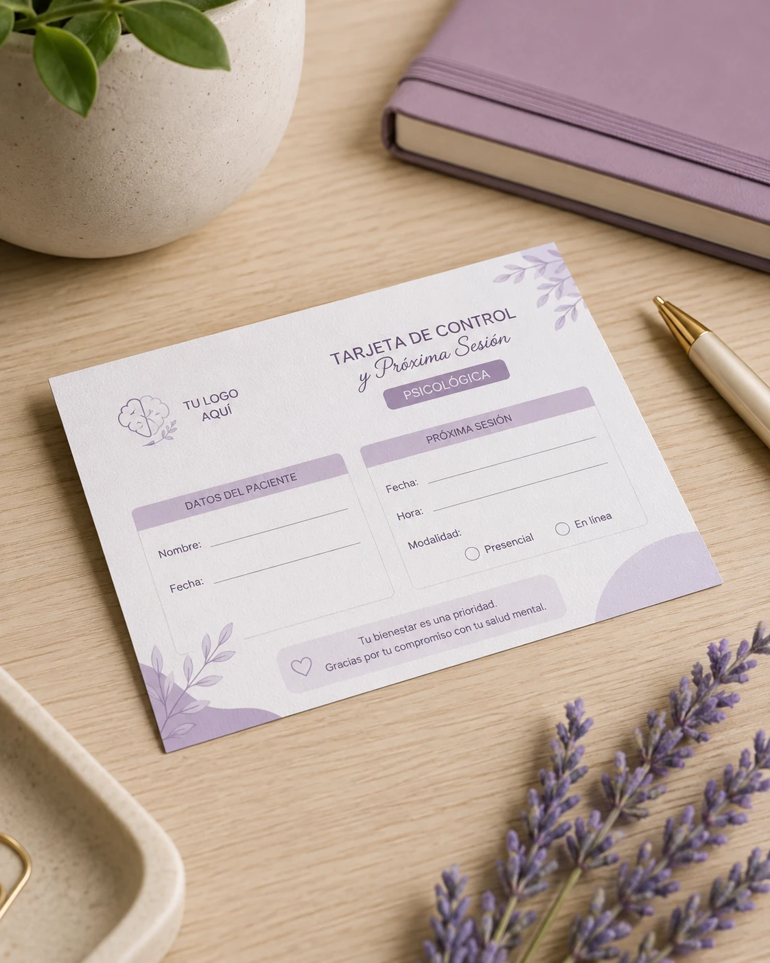 Tarjeta de Control y Próxima Sesión Psicológica