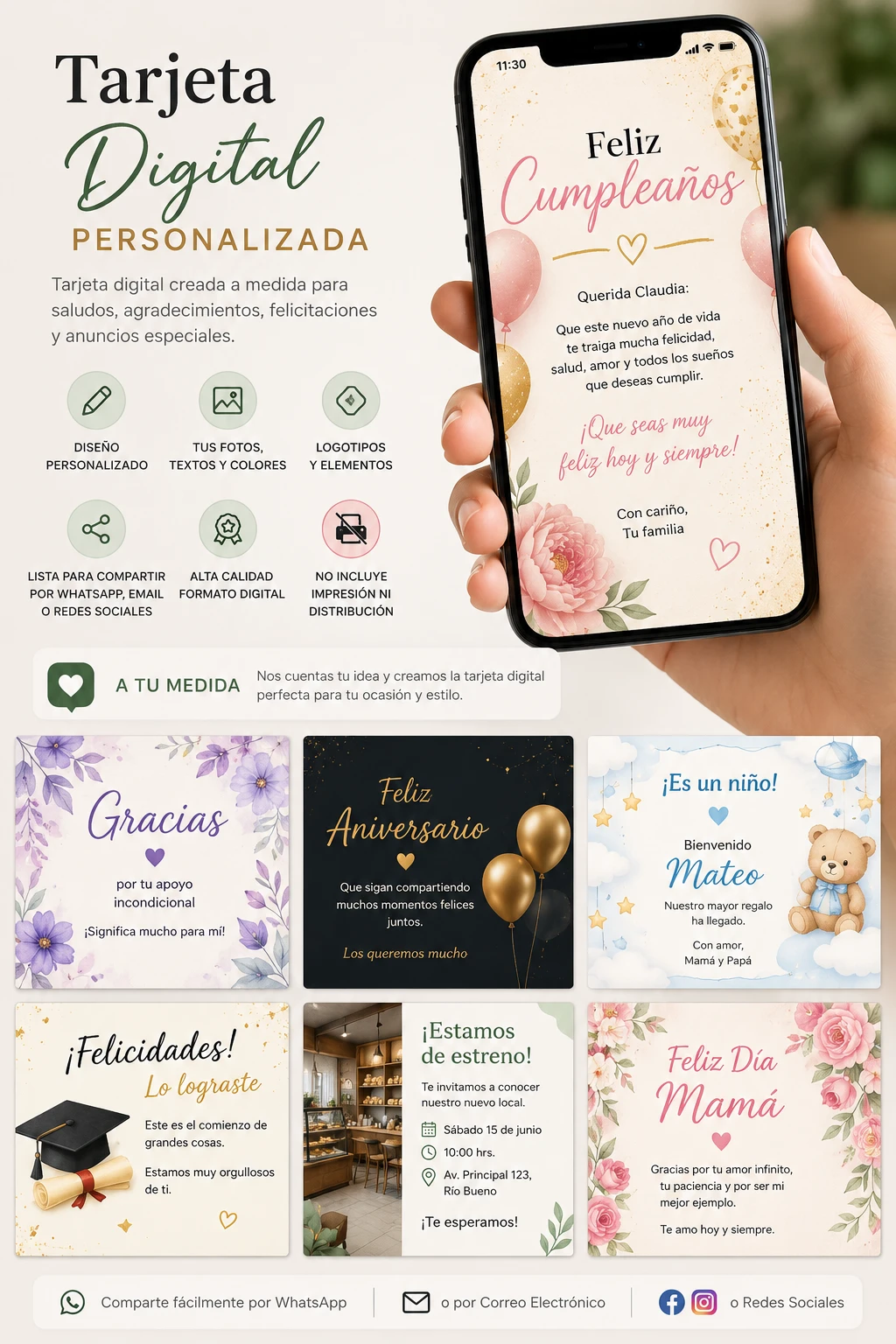 Tarjeta Digital Personalizada